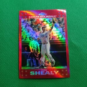 Ryan Shealy Kansas City Royals #88 Pink Topps Chrome Refractor 2007 SP 19/99